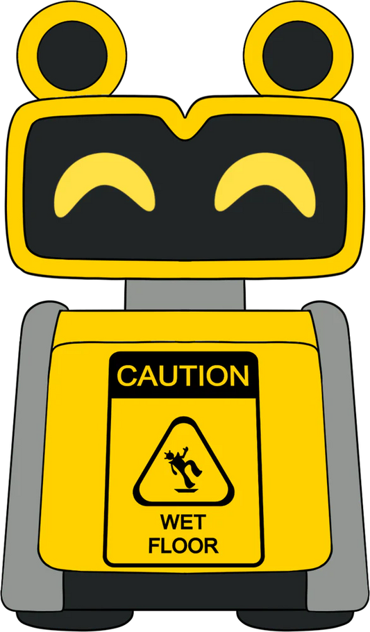Peluche Wet Floor Bot